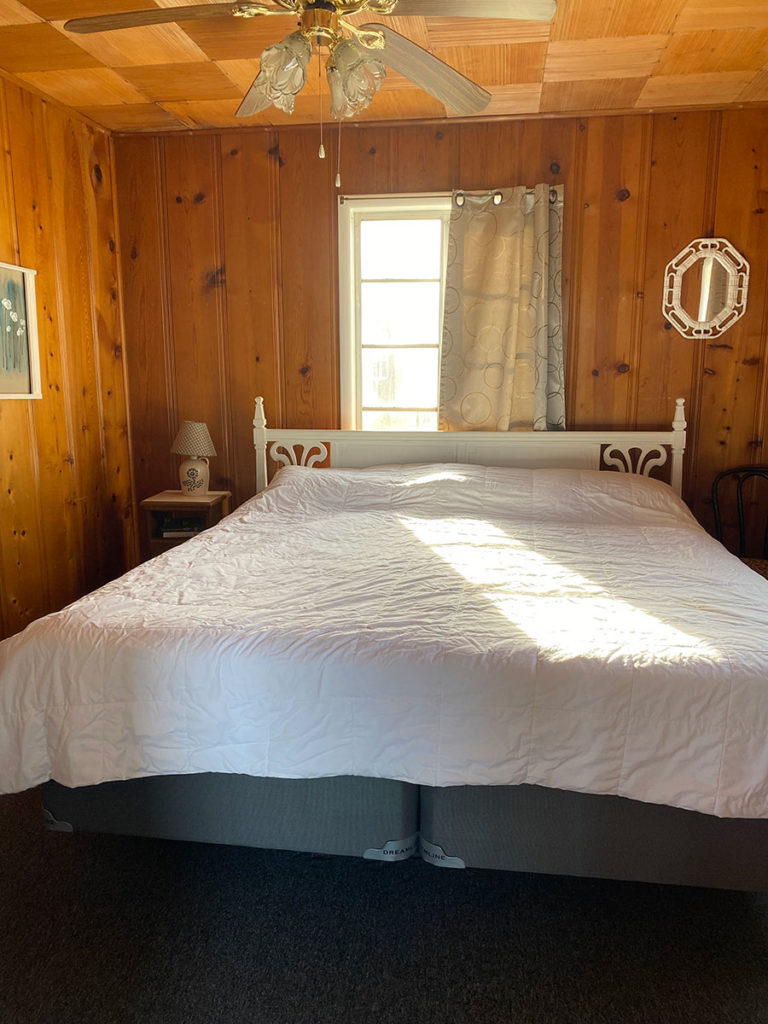 Knotty Pine Cottage Bedroom