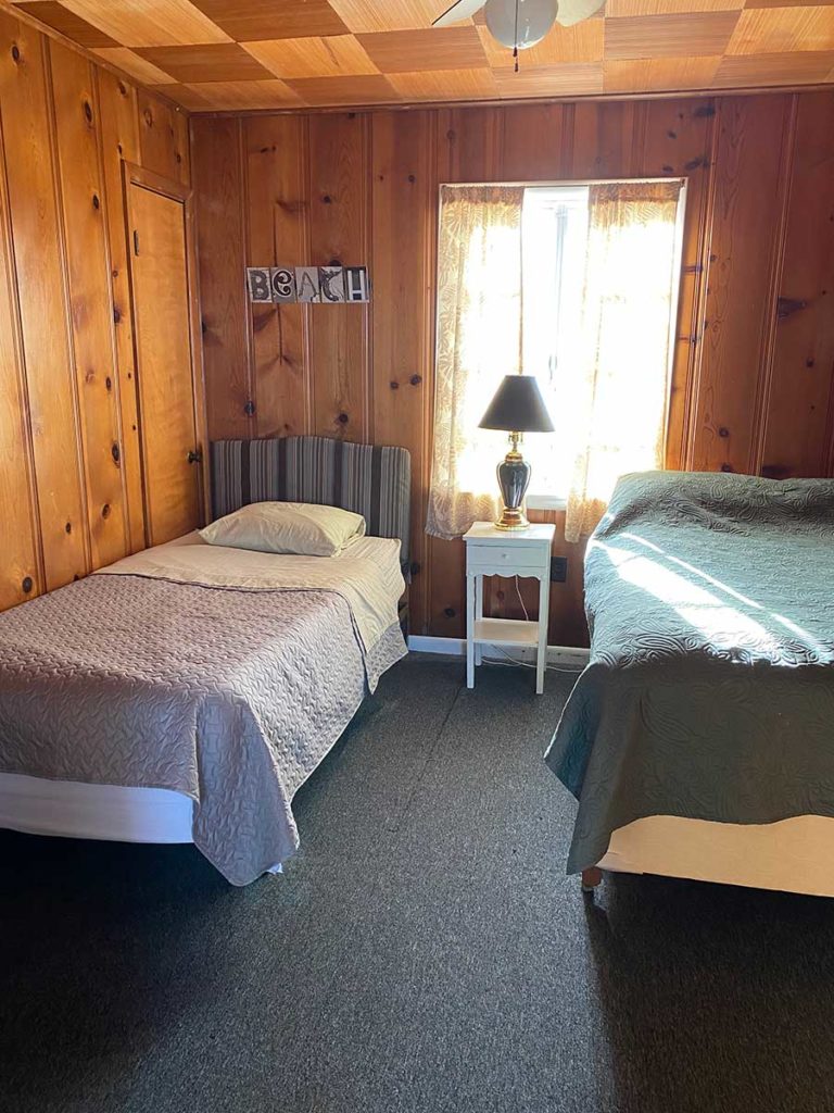 Knotty Pine Cottage Bedroom